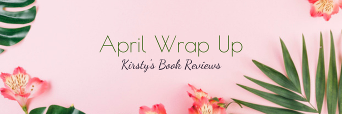 April Wrap up blog header on a pink background